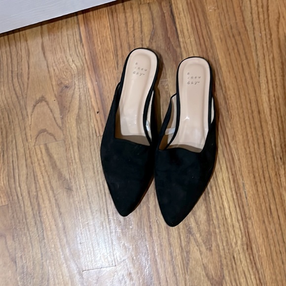 Velvet slides/ Mules - Picture 1 of 3